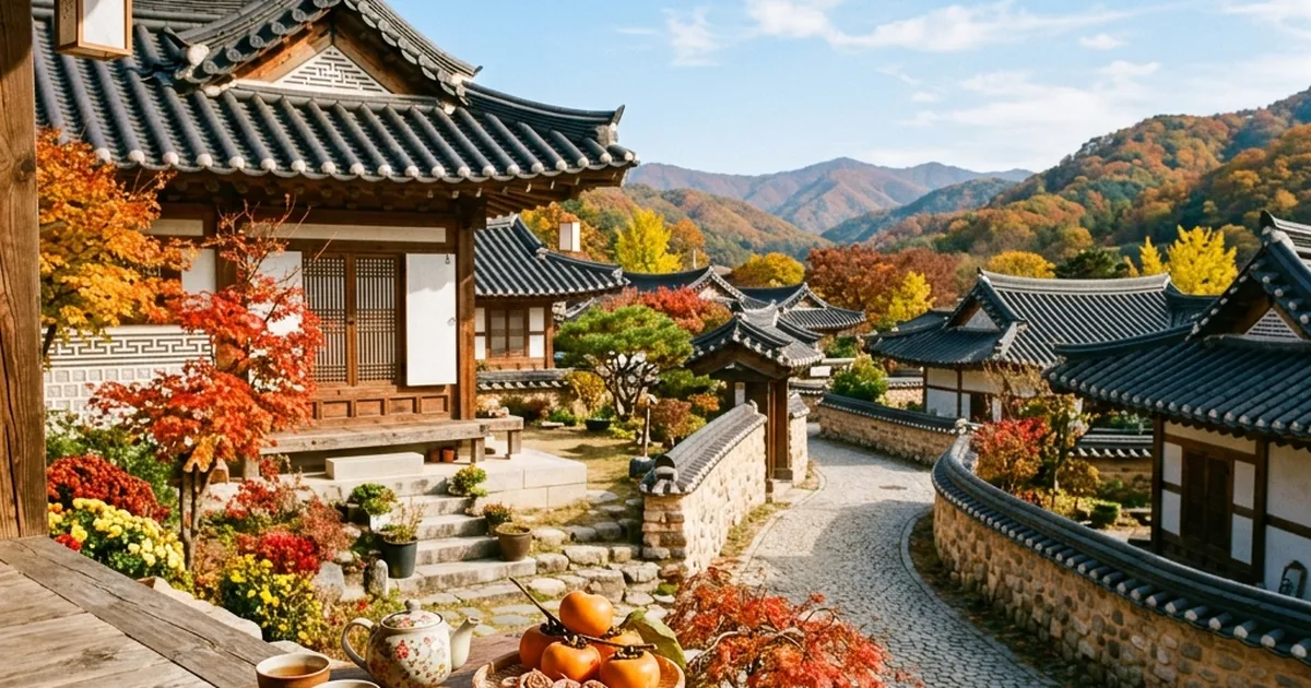 추석 연휴 국내 여행지 전주 한옥마을 가을 풍경
